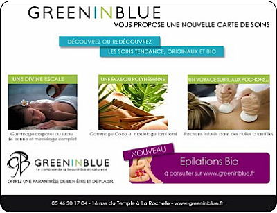 illustration de La Rochelle beaut bio : nouveaux soins chez Green in Blue !