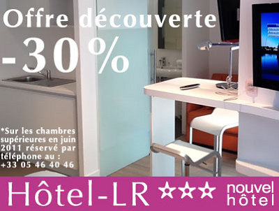 illustration de Htel La Rochelle : offre dcouverte - 30% au mois de juin sur les chambres suprieures !!!