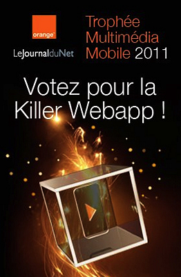 illustration de WebApp et NFC : votez pour ocontact au prix du public des Trophées Internet Mobile d'Orange