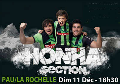 illustration de Rugby pro D2 - 13e journe : La Rochelle se dplace  Pau, dimanche 11 dcembre 2011  18h30