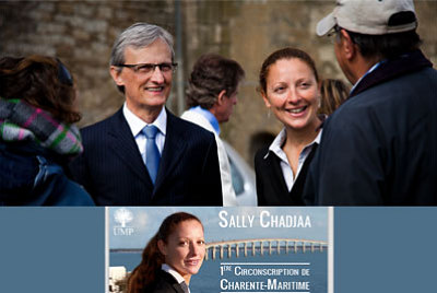 illustration de Lgislatives 2012 - 1re circonscription : Sally Chadjaa, UMP occupe le terrain  la Rochelle et sur l'le de R