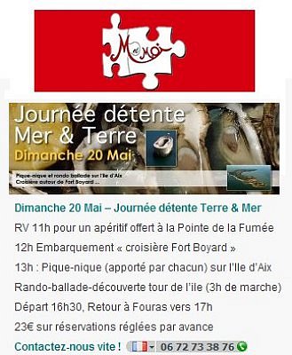 illustration de La Rochelle et sa rgion - spcial clibataires : journe dtente entre terre et mer , dimanche 27 mai 2012