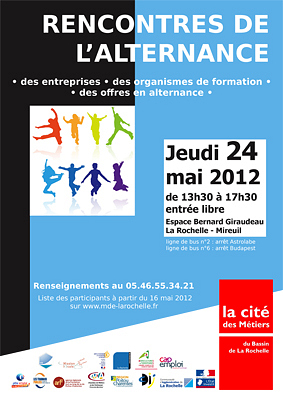 illustration de La Rochelle emploi - formation : Rencontres de l'alternance, jeudi 24 mai 2012  partir de 13h30