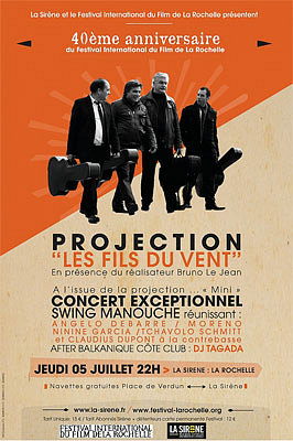 illustration de La Rochelle : cin et swing manouche pour le 40e anniversaire du festival du film, jeudi 5 juillet 2012 !