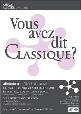 illustration de Concert  Paris : Cristal Classic  l'Athne, lundi 24 septembre