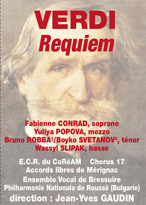 illustration de La Rochelle - Royan : le Requiem de Verdi, Corades 2012 les 9 et 10 octobre  20h30