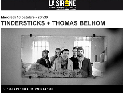 illustration de Pop - Ind - La Rochelle : Tindersticks - Thomas Belhom, mercredi 10 octobre 2012