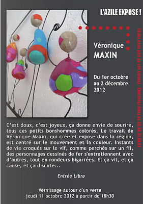 illustration de La Rochelle : Vronique Maxin expose au caf-thtre l'Azile jusqu'au 2 dcembre