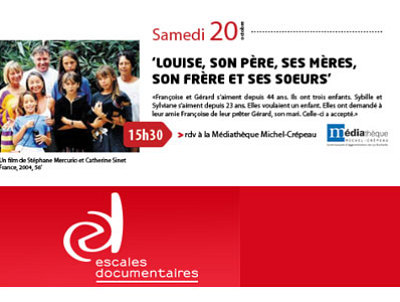 illustration de La Rochelle : Louise, son pre, ses mres, son frre et ses soeurs, film  la Mdiathque, samedi 20 oct. 2012  15h