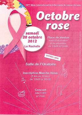 illustration de La Rochelle : journe octobre rose 2012, samedi 20 oct.