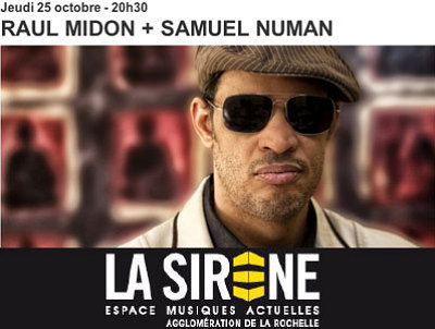 illustration de La Rochelle : soire world jazz avec Raul Midon et Samuel Numan, jeudi 25 octobre 2012