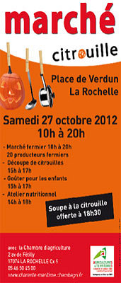 illustration de La Rochelle : march fermier et soupe  la citrouille, samedi 27 octobre 2012