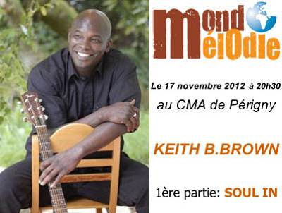 illustration de La Rochelle - Prigny : concert contry-blues avec Keith B.Brown, samedi 17 novembre 2012