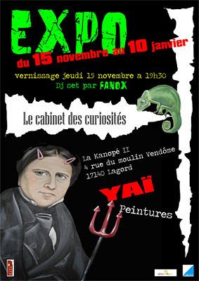 illustration de La Rochelle - Lagord : Le cabinet des curiosits, vernissage  La Kanop, jeudi 15 novembre  partir de 19h30