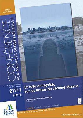 illustration de Archives dpartementales de La Rochelle : cin-confrence, sur les traces de Jeanne Mance, mardi 27 septembre 2012