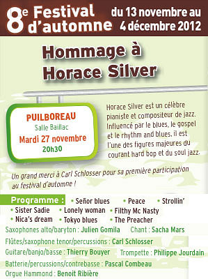 illustration de Agglo La Rochelle : Hommage  Horace Silver, concert  Puilboreau, mardi 27 novembre 2012