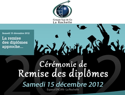 illustration de La Rochelle : rservez votre Quality Htel LR pour la remise des diplmes de Sup de Co, samedi 15 dcembre 2012
