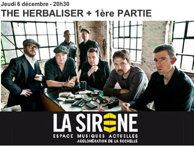 illustration de La Rochelle : soire hip-hop jazz avec The Herbaliser - plus Broken Drop ! Jeudi 6 dcembre 2012
