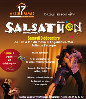 illustration de Agglo de La Rochhelle - Tlthon 2012 : 4e Salsathon  Angoulins-sur-Mer , samedi 8 dcembre 2012