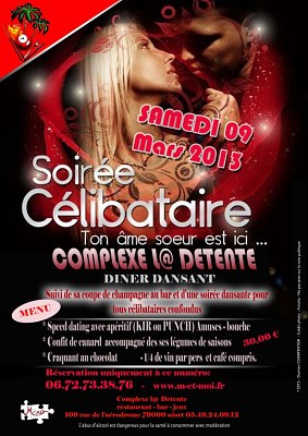 illustration de Clibataires en Poitou-Charentes : soire et speed-dating  Niort, samedi 9 mars 2013