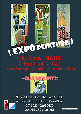 illustration de La Rochelle - Lagord : Call me nany ! Exposition de Cline Mah  La Kanop jusqu'au 7 mai 2013