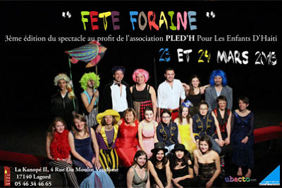 illustration de La Rochelle - Lagord : Fte foraine!Un spectacle  La Kanop au profit d'Hati, sam. 23 et dim. 24 mars 2013