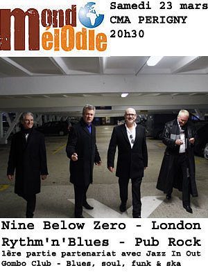 illustration de La Rochelle - Prigny : Nine Below Zero, groupe culte blues-rock en concert, samedi 23 mars 2012