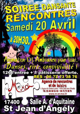illustration de Clibataires de Charente-Maritime : soire dansante et rencontres, samedi 20 avril 2013  St Jean d'Angely