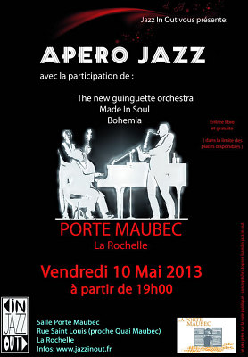 illustration de Apro Jazz Porte Maubec  La Rochelle, vendredi 10 mai 2013