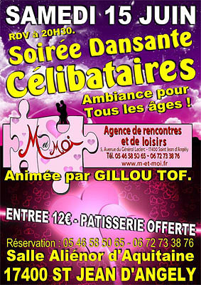 illustration de Clibataires de Charente-Maritime : soire dansante  St Jean d'Angely, samedi 15 juin 2013