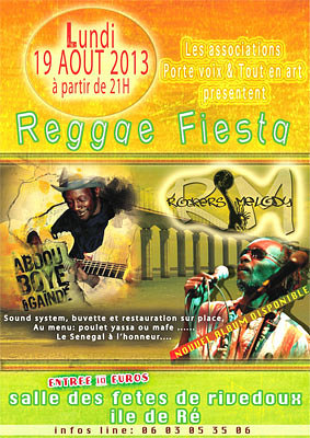 illustration de La Rochelle - le de R : Reggae Fiesta  Rivedoux-Plage, lundi 19  aot 2013