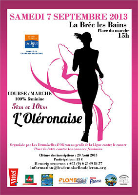 illustration de L'Olronaise : une course pour lutter contre les cancers fminins sur l'le d'Olron, samedi 7 septembre 2013