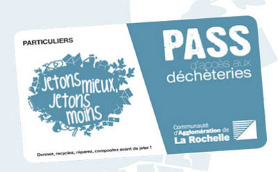 illustration de Vous rsidez dans l'agglomration de La Rochelle ? Pensez  demander votre Pass dchteries !