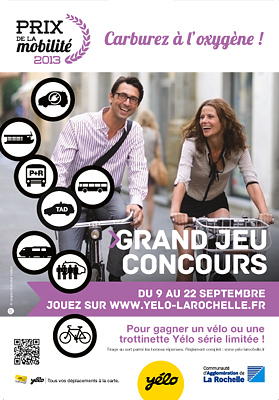illustration de Grand jeu-concours sur la Ylo-mobilit dans l'agglomration de La Rochelle 9-22 septembre 2013