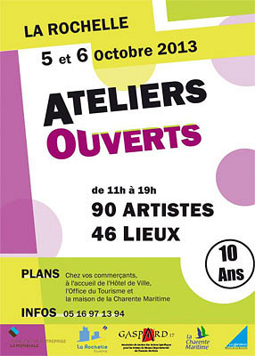 illustration de Ateliers ouverts  La Rochelle le week-end des 5 et 6 octobre 2013