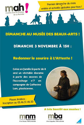 illustration de Dimanche en famille au muse des Beaux-Arts de La Rochelle, le 3 novembre, atelier  15h