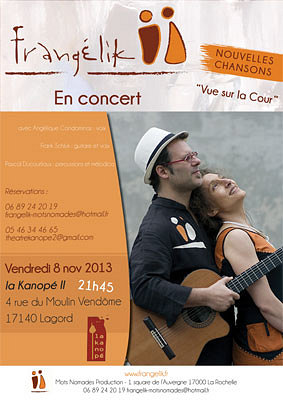 illustration de La Rochelle - Lagord : Vue sur la Cour, Franglik en concert  La Kanop, vendredi 8 novembre 2013