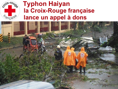 illustration de La Rochelle - Poitou-Charentes : appel aux dons d'urgence de la Croix Rouge pour les sinistrs du typhon Haiyan