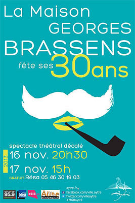illustration de La Rochelle Agglo :  Aytr, la Maison Georges Brassens fte ses 30 ans, samedi 16 et dimanche 17 novembre 2013