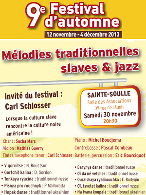illustration de La Rochelle agglo : mlodies slaves et jazz  Sainte-Soulle, samedi 30 novembre 2013