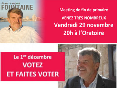 illustration de Primaire citoyenne  La Rochelle : grand meeting de fin de campagne pour Jean-Franois Fountaine, vendredi 29 novembre 2013