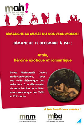 illustration de Dimanche 15 dcembre  La Rochelle : exotisme et romantisme au muse du Nouveau Monde, visite  15h
