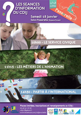 illustration de La Rochelle lycens et tudiants : les RV infos du CDIJ au forum Passerelle, samedi 18 janvier 2014
