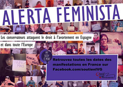 illustration de La Rochelle : droits des femmes et  l'avortement, mobilisation anti-rgression, samedi 1er fvrier 2014