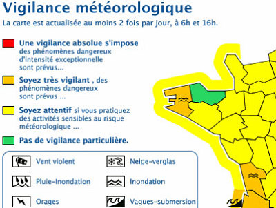 illustration de Charente-Maritime : leve de la vigilance orange pour le risque de submersion sur le littoral ; maintien pour l'estuaire de la Gironde