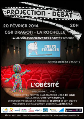 illustration de La Rochelle : Corps tranger, projection-dbat sur le thme de l'obsit, jeudi 20 fvrier 2014