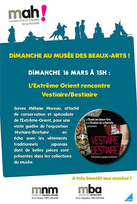 illustration de A La Rochelle : autour de Bestiaire-Vestiaire au muse des Beaux-Arts et au Musum, dimanche le 16 mars 2014