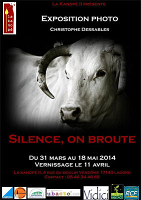 illustration de Lagord - La Rochelle Agglo : Silence, on broute ! Photographies de Christophe Dessables à La Kanopé, vernissage vendredi 11 avril 2014