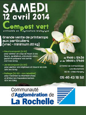 illustration de La Rochelle Agglo : grande vente de printemps de compost vert, samedi 12 avril 2014