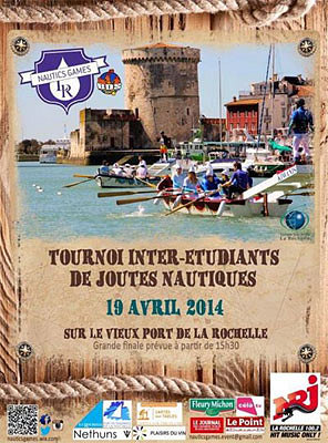 illustration de Nautics Games 2014  La Rochelle : joutes nautiques, tournoi inter-tudiants, samedi 19 avril